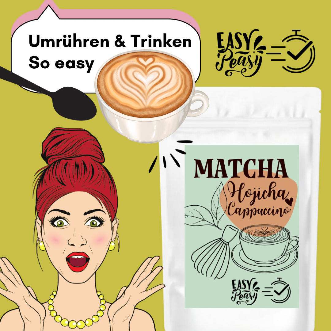 Matcha Hojicha Cappuccino