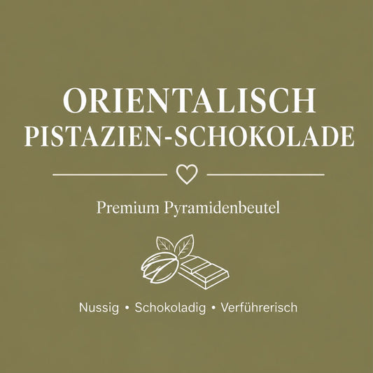 Orientalisch Pistazien-Schokolade Pyramidenbeutel