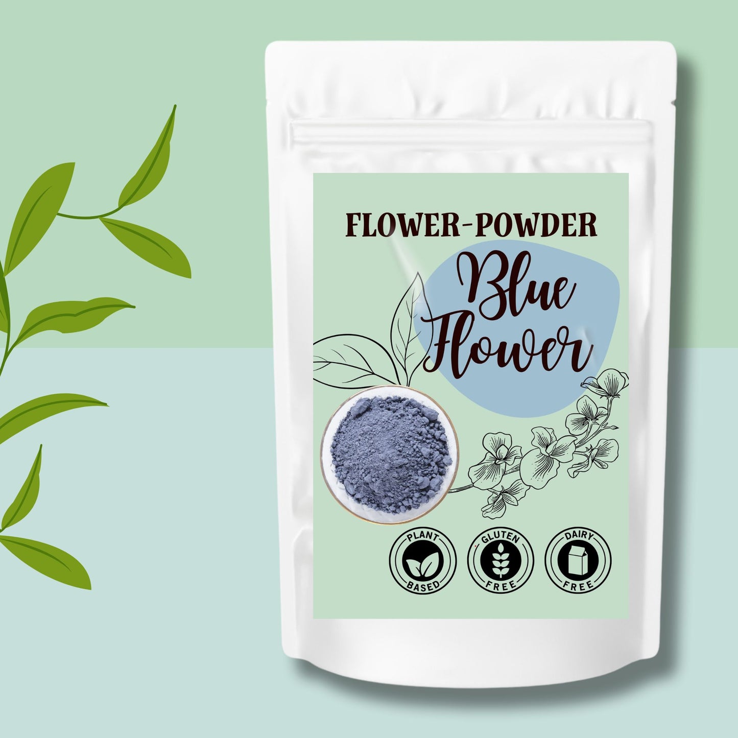 Blue Flower Powder