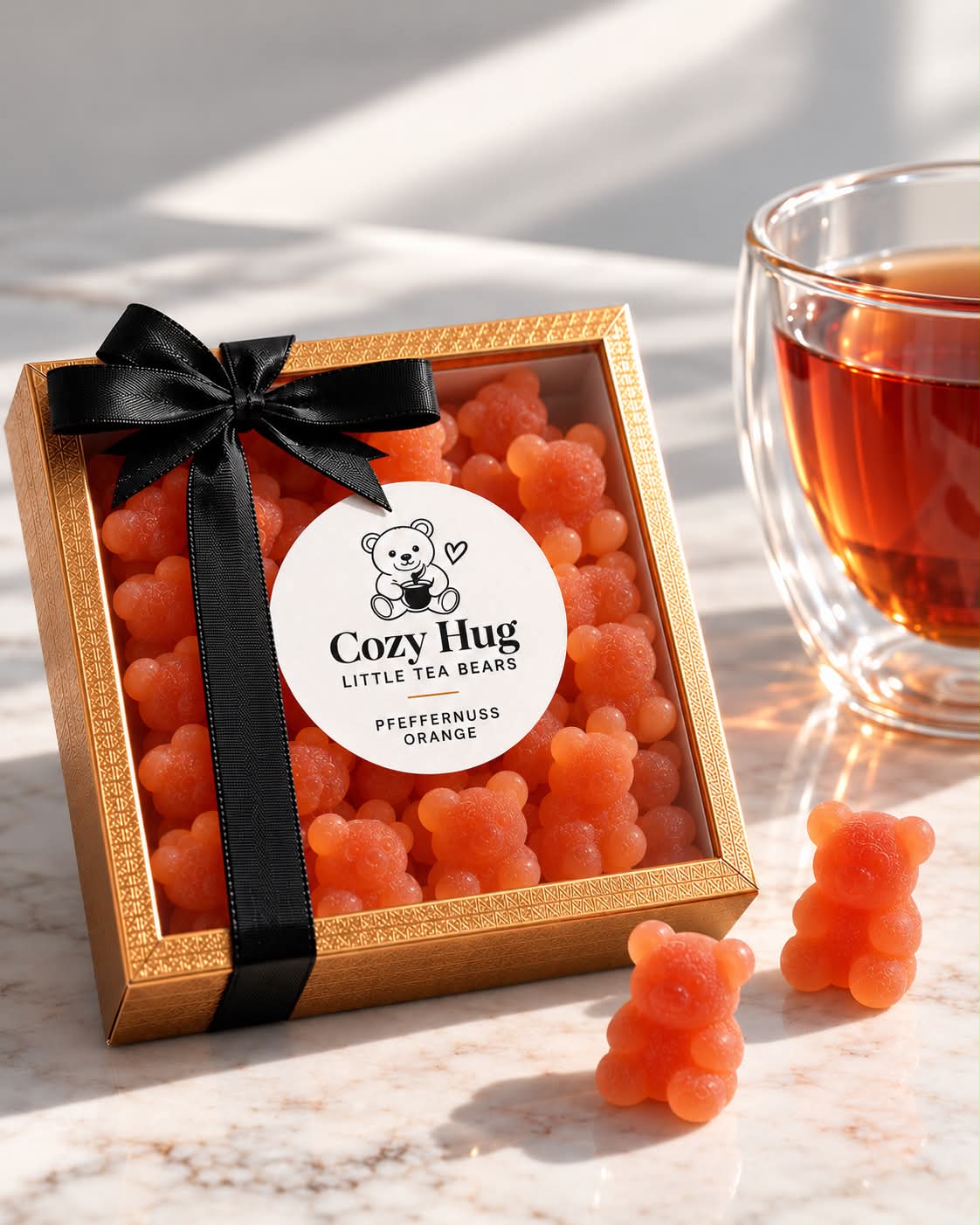 Cozy Hug – Little Tea Bears | Pfeffernuss-Orange | 150 g