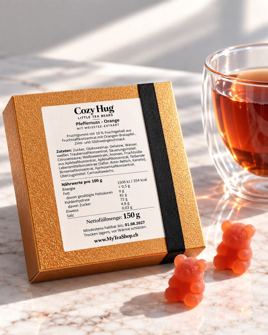 Cozy Hug – Little Tea Bears | Pfeffernuss-Orange | 150 g