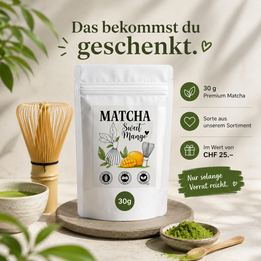 FREE MATCHA
with purchases of CHF 60 or more