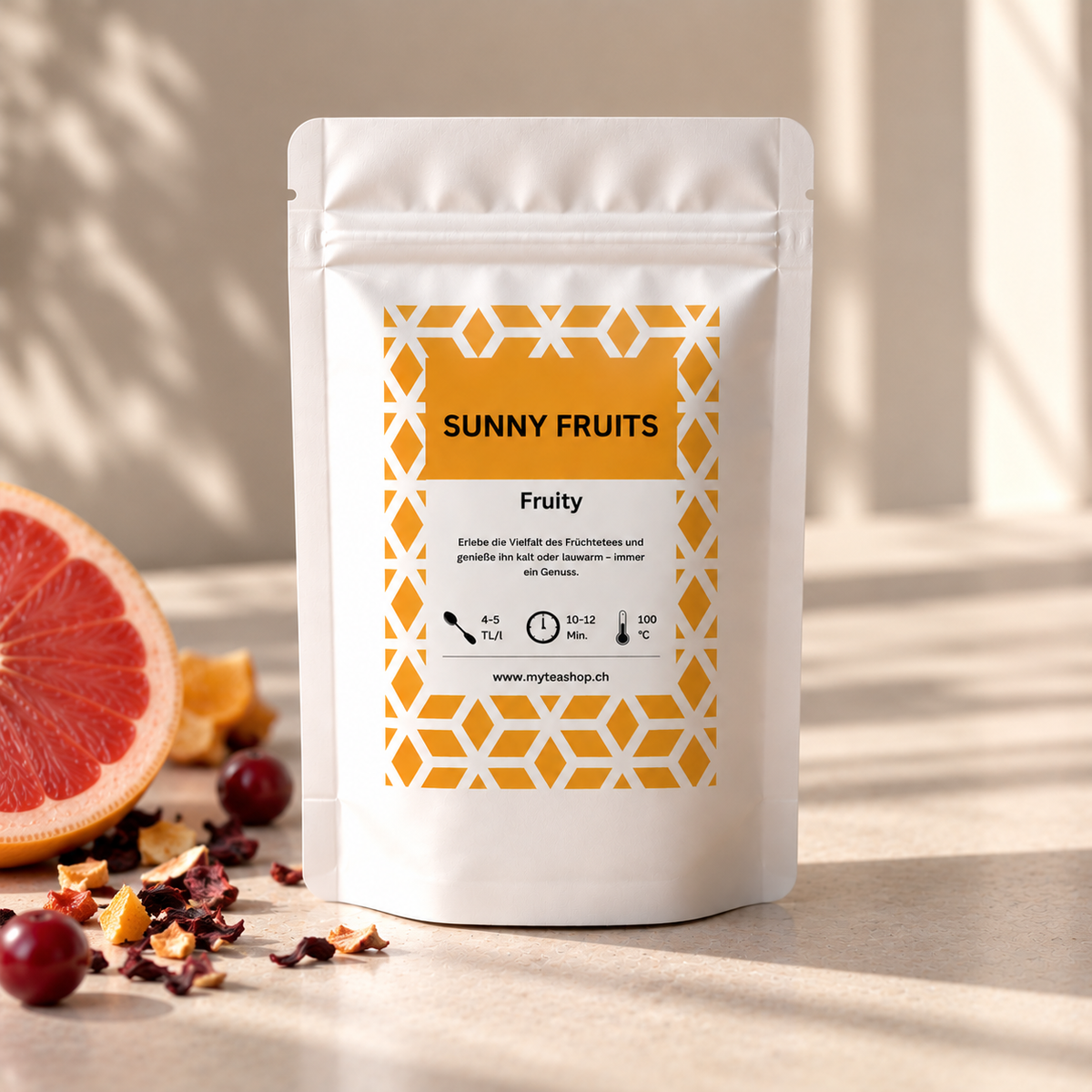 Sunny Fruits - zesty fruit tea with grapefruit and lemon
