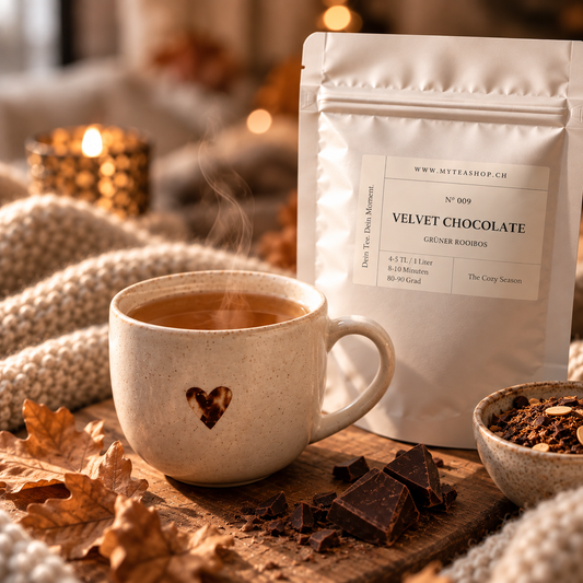 Velvet Chocolate – Grüner Rooibos mit Schokolade und Mandel