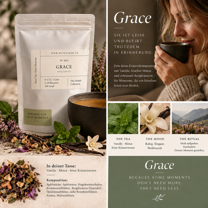 Grace – Kräutertee mit Vanille und Apfelminze