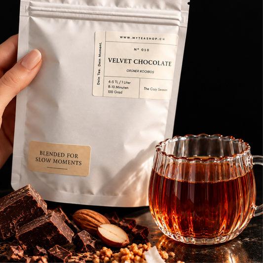 Velvet Chocolate – Grüner Rooibos mit Schokolade und Mandel