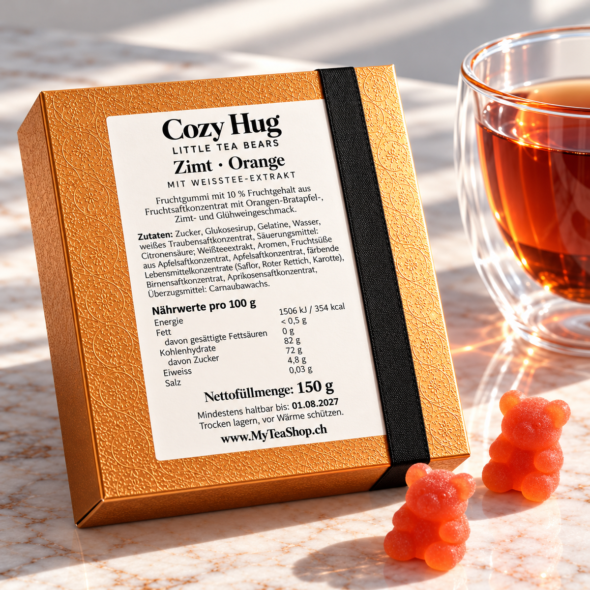 Cozy Hug – Little Tea Bears | Orange-Zimt | 150 g
