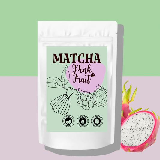 Matcha Pink Fruit (Dragon Fruit Powder, Bestseller) Grosspackungen