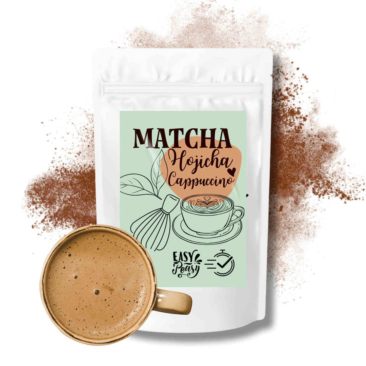 Matcha Hojicha Cappuccino
