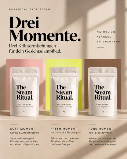 The Steam Ritual. – Botanisches Gesichtsdampfbad