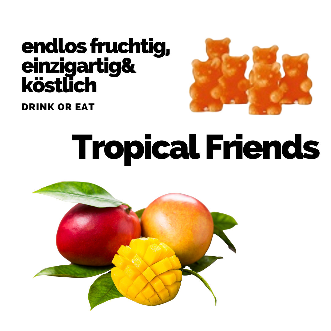 Tee Bären Tropical Friends